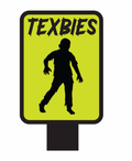 Texbies Zombie Crossing Car Decal
