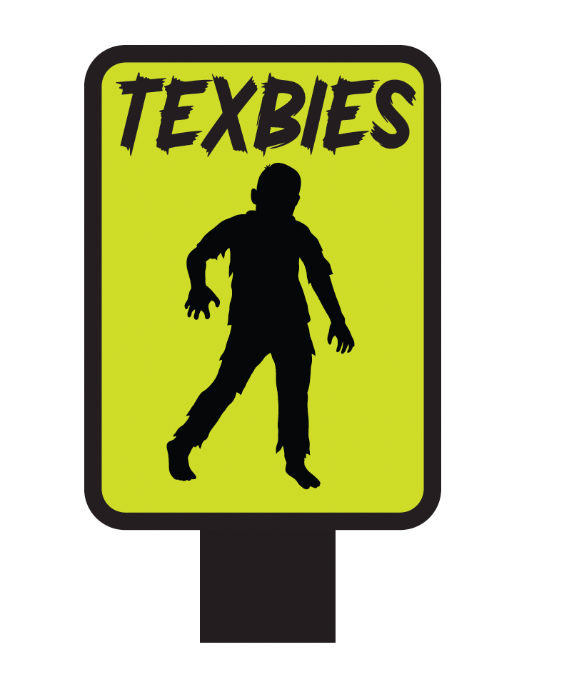 Texbies Zombie Crossing Car Decal